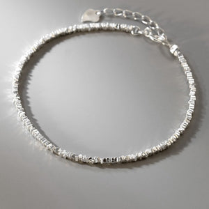 Chunky Beads Sterling Silver Bracelet