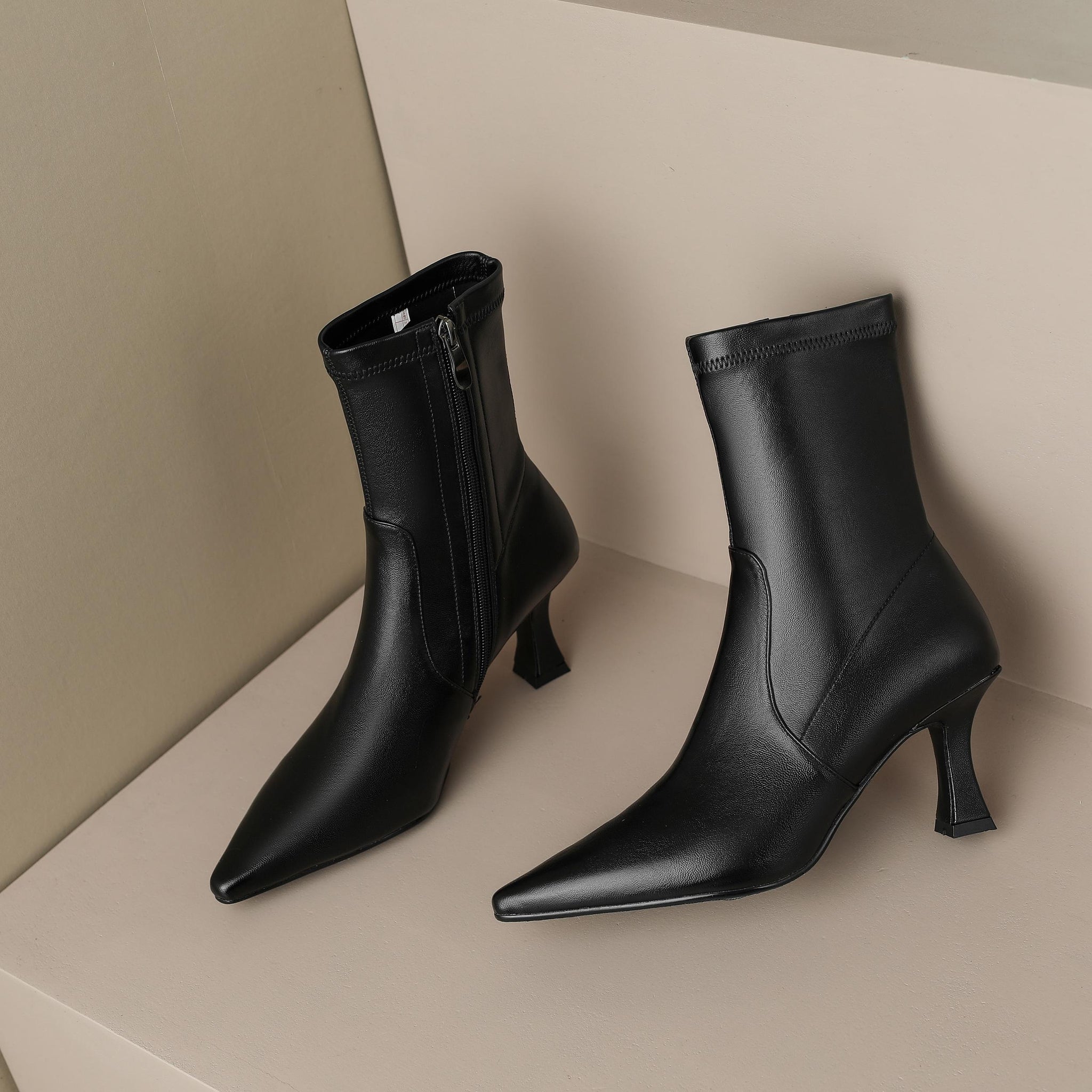 Tight Pointed Toe Ankle Boots