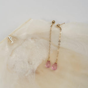 Crystal Chain Drop Earrings