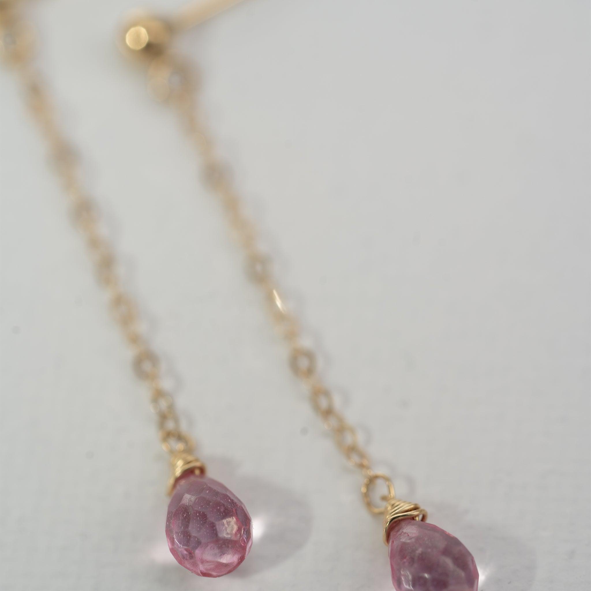 Crystal Chain Drop Earrings