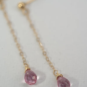 Crystal Chain Drop Earrings