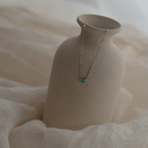 Sterling Silver Necklace With Natural Stone