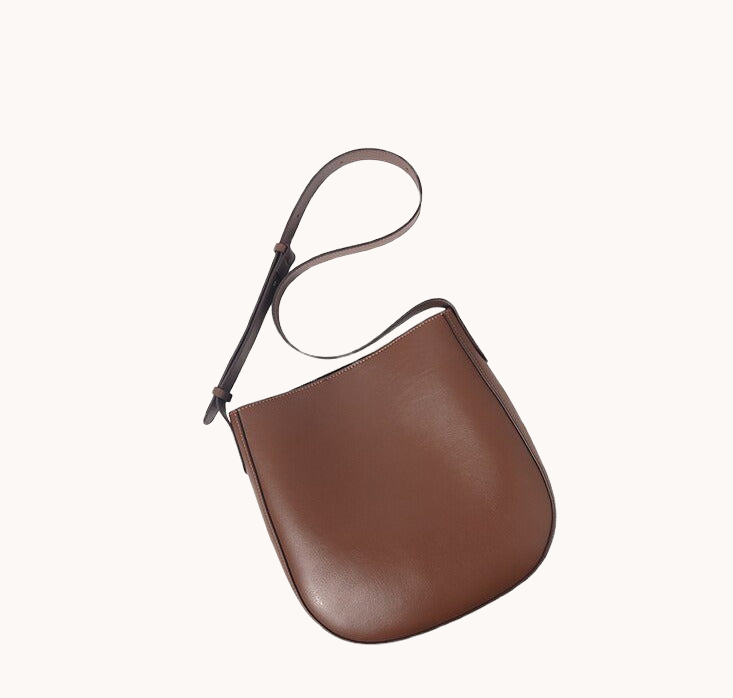 Sac à bandoulière en cuir souple