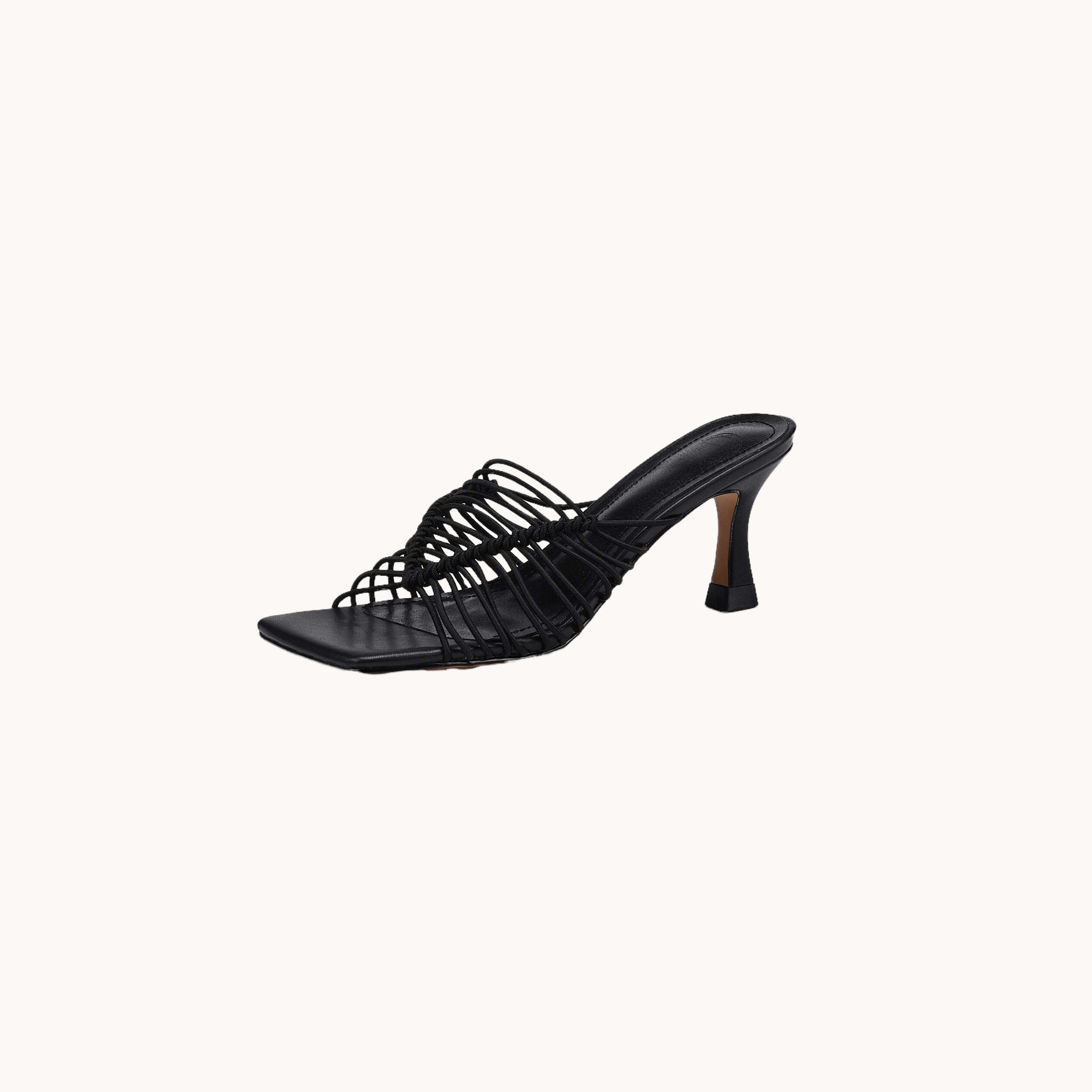 Strappy Slippers Black