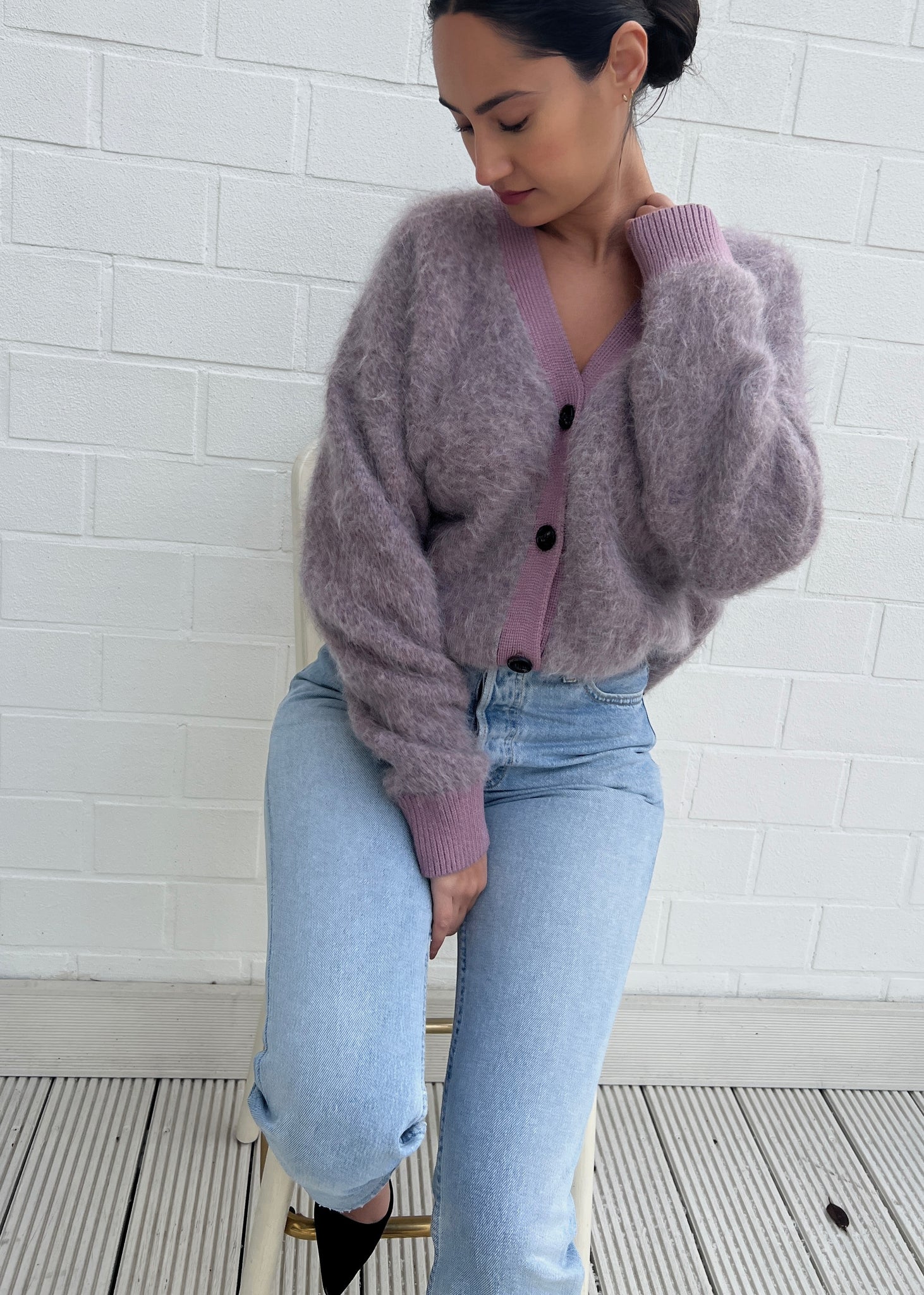 Alpaca V-Neck Cardigan