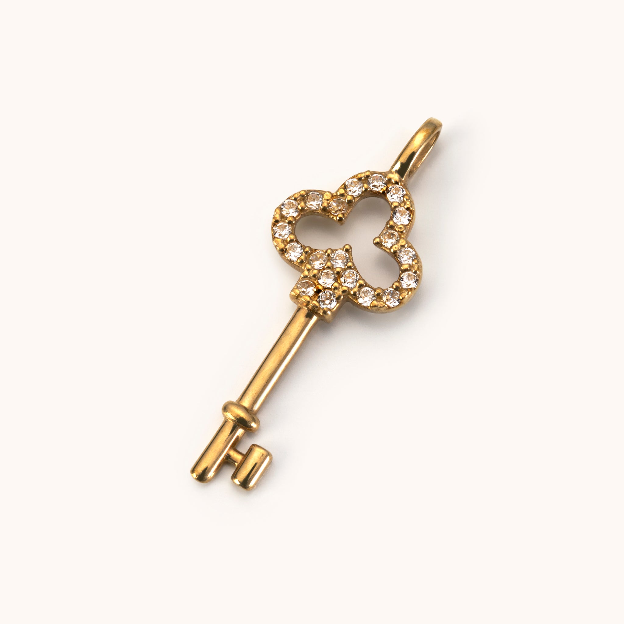 9 Karat Gold Key Pendant