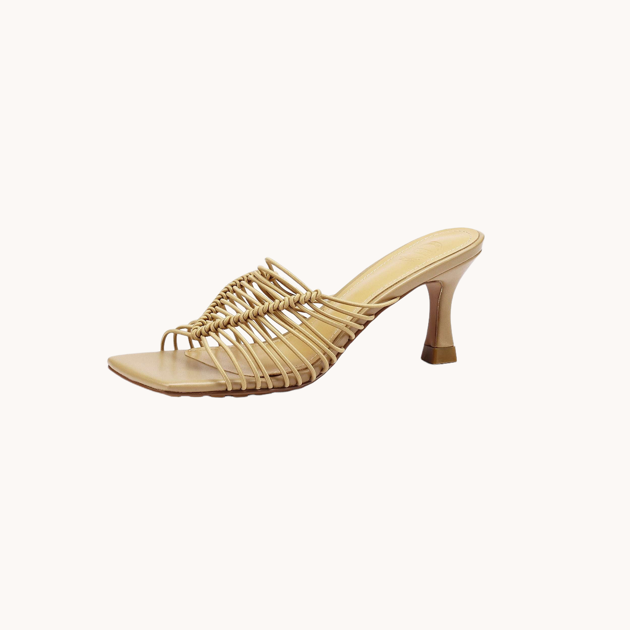 Strappy Slippers Nude