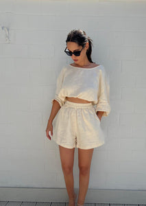 Top oversize en lin