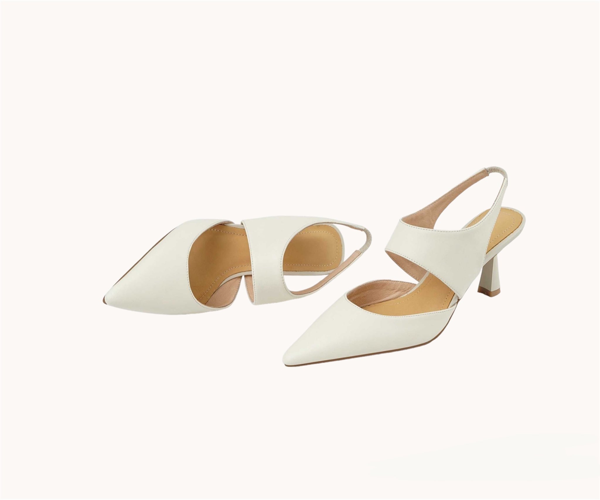 Leather Slingback Pumps