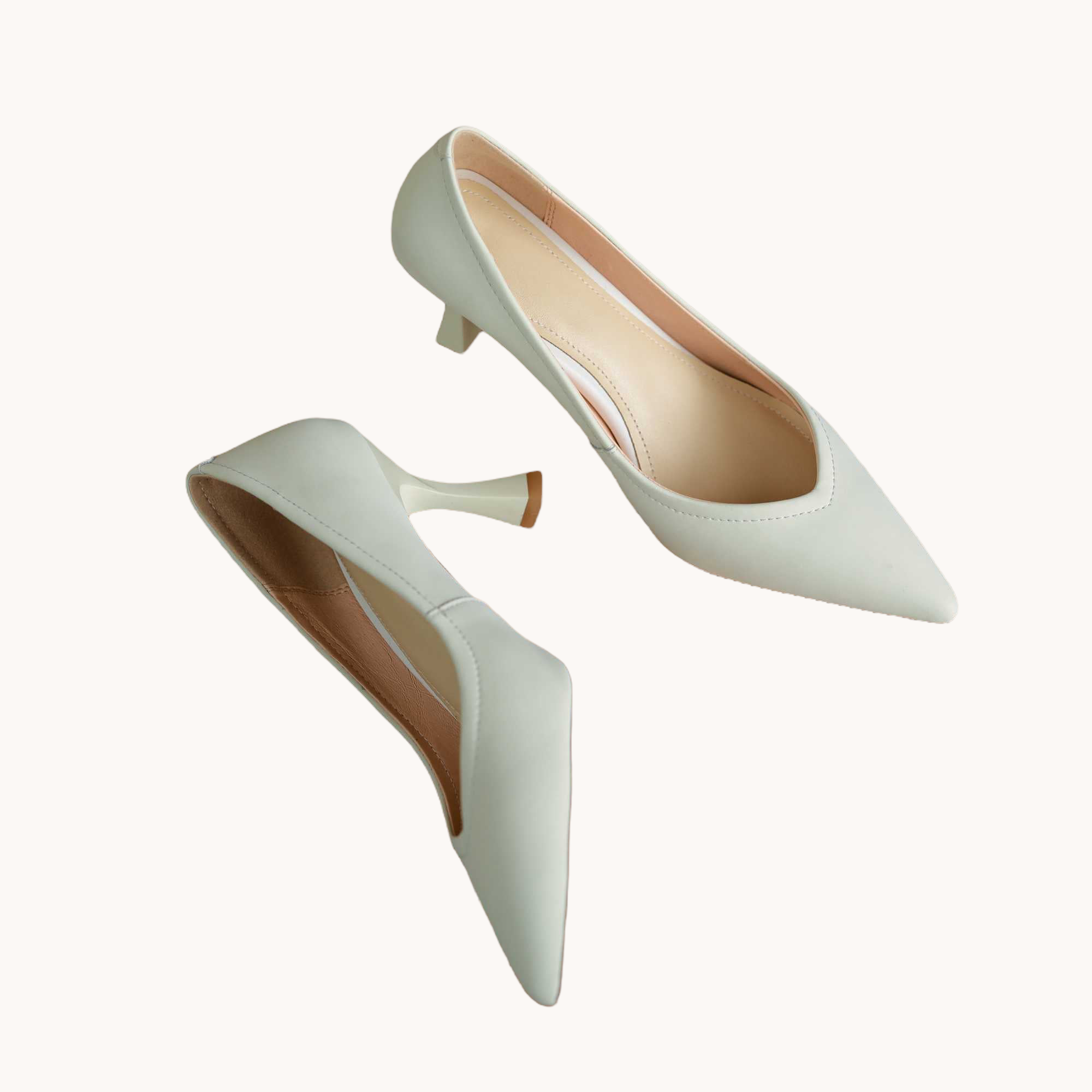 Soft Leather Pumps Mint