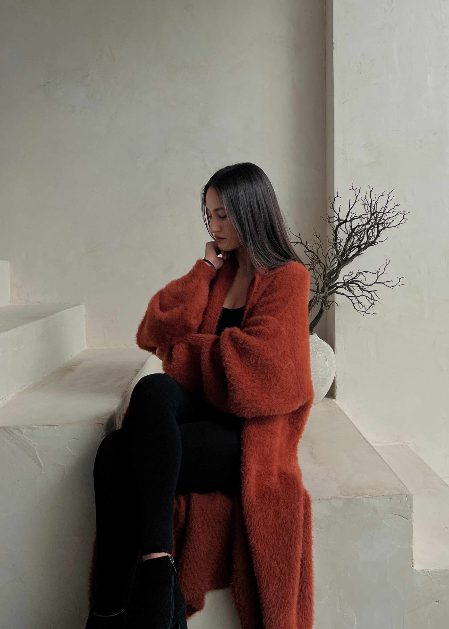 Long Loose Cardigan Drop