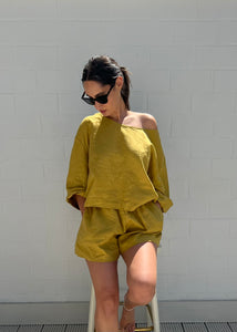 Top oversize en lin