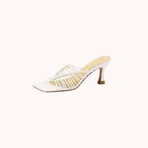 Strappy Slippers White