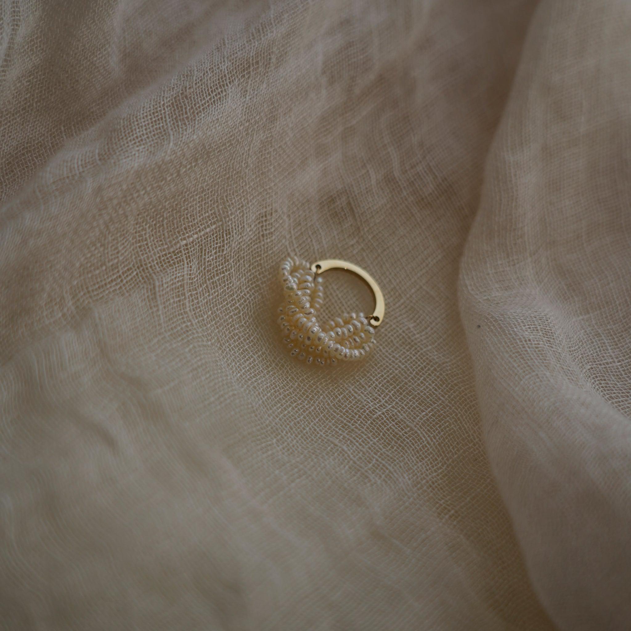 Titanium Pearl Cocktail Ring