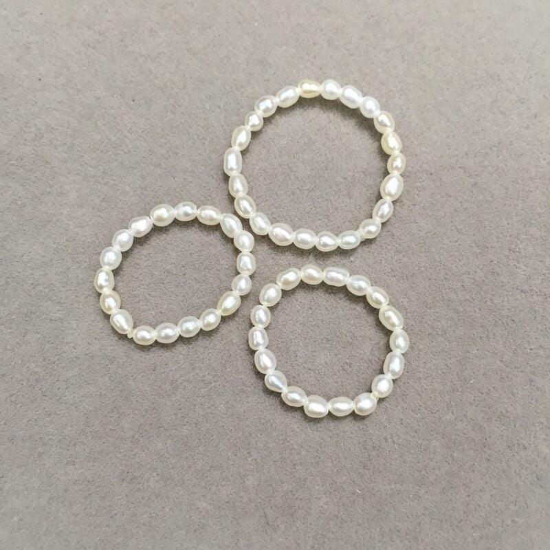 Mini-Zehenring mit Perlen