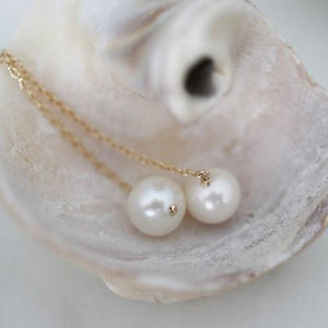 Boucles d'oreilles longues perles