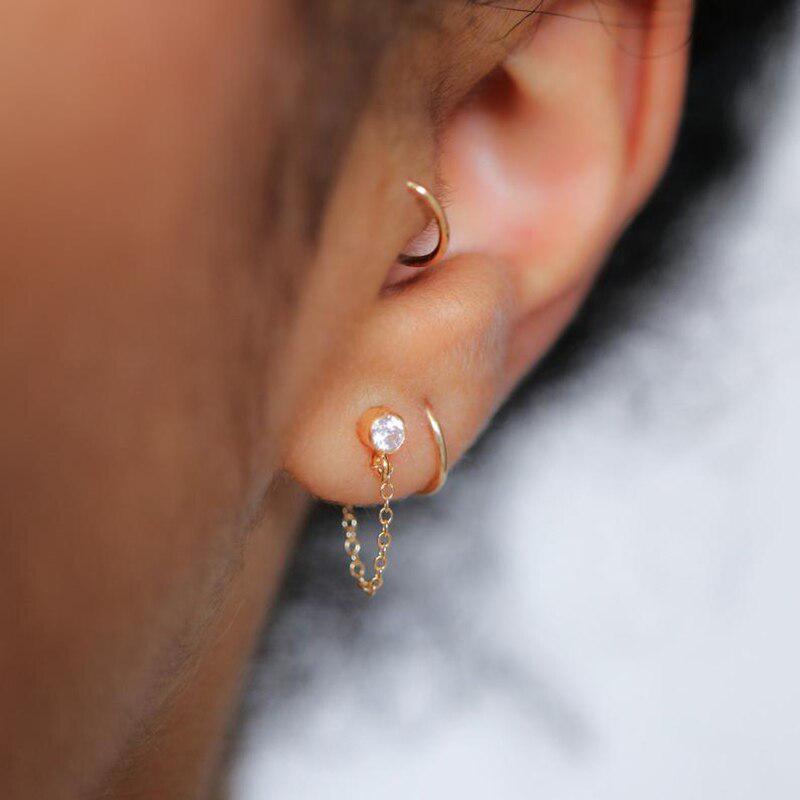 Boucles d'oreilles en chaîne