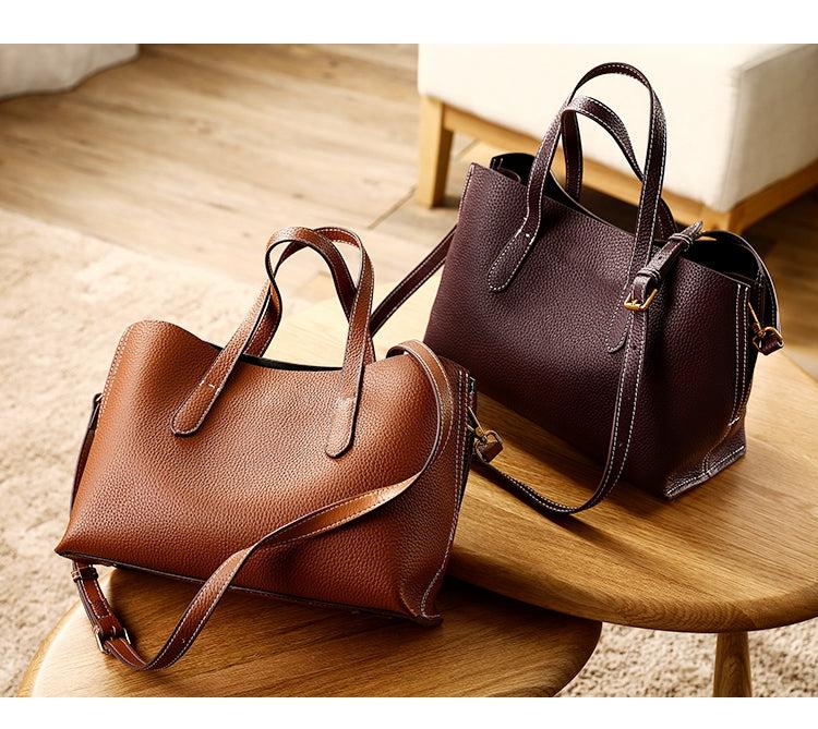 Classic Leather Tote Bag