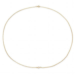 Tiny Pearl Gold Necklace