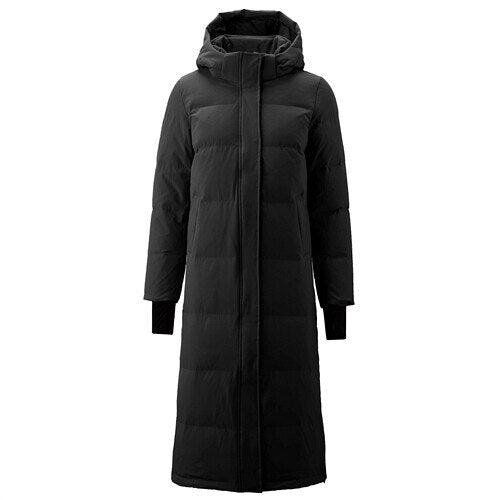 Long Hooded Down Coat