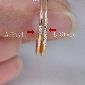Delicate Gold Zircon Ring