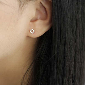 Boucles d'oreilles en forme de cercle 9 carats
