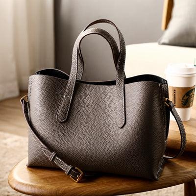 Classic Leather Tote Bag