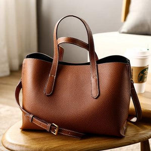 Classic Leather Tote Bag