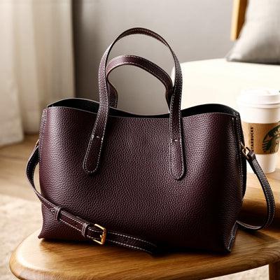 Classic Leather Tote Bag