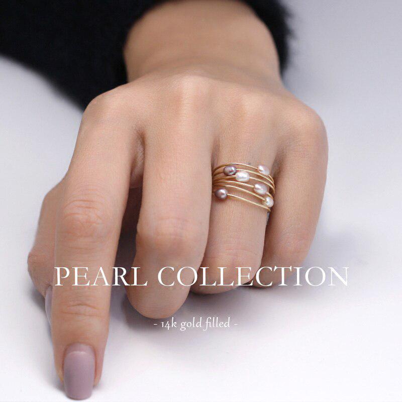 Minimal Single Pearl Ring